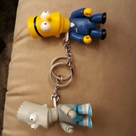 2 Bart Simpson key rings. Brand new, no tags. Great stocking stuffer! - Picture 3 of 3